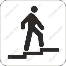 Motivational of a Person Ascending Stairs