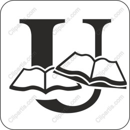 Stylized U with Open Books