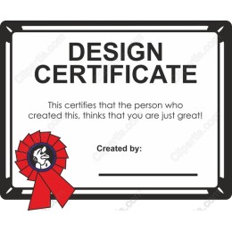 Customizable Certificate