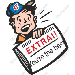 Exciting Newspaper Delivery Boy