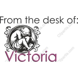 From the Desk of: Victoria - Elegant