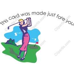 Charming Golf Card