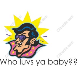Who Luvs Ya Baby? Retro Character
