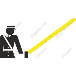 Security Guard Barrier Icon
