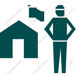 Park Ranger and Cabin