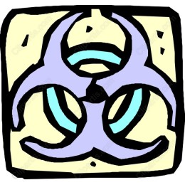 Vibrant Biohazard Symbol