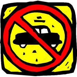 Vibrant No Parking Icon