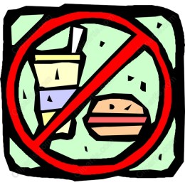 No Fast Food Sign