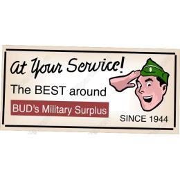 Retro Military Surplus Salute