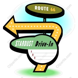 Stardust Drive-In Retro Sign