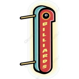 Billiards Sign