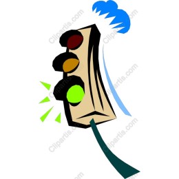 Colorful Traffic Light