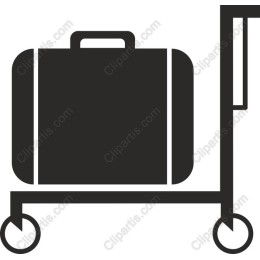 Sleek Suitcase on Trolley