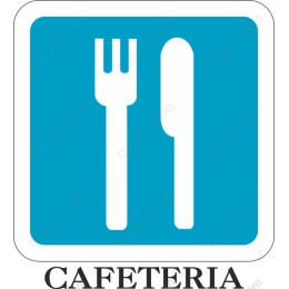 Cafeteria Fork and Knife