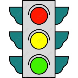 Colorful Traffic Light