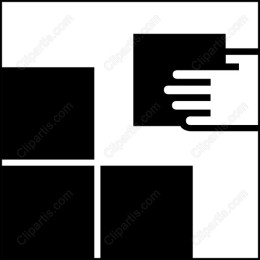 Minimalist Hand and Squares