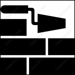 Trowel and Brick Minimalist