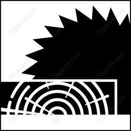 Circular Saw and Log Outline