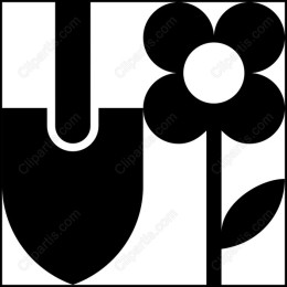 Gardening Spirit: Shovel & Flower