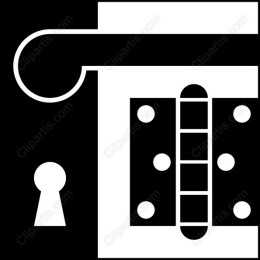 Minimalist Door Lock and Hinges