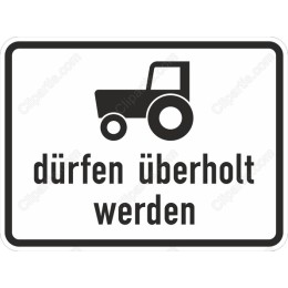 Tractor Overtaking Sign