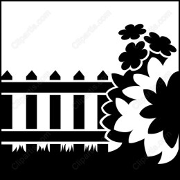 Charming Garden Fence and Flower