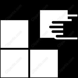 Modern Minimalist with Hand and Squares