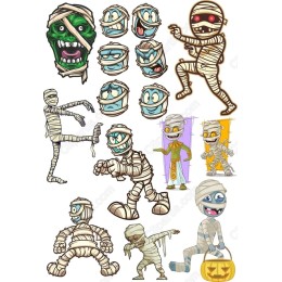 Spooktacular Mummy Clipart Bundle