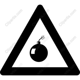 Warning Bomb Hazard