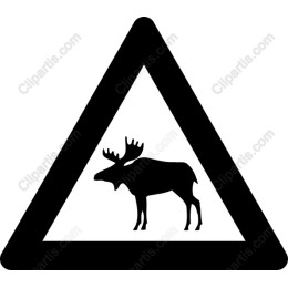 Moose Warning Sign