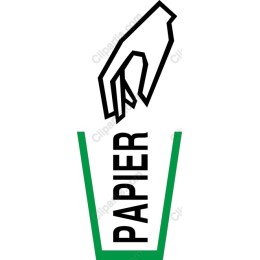 Minimalist Paper Recycling - Hand Dropping Paper into Bin