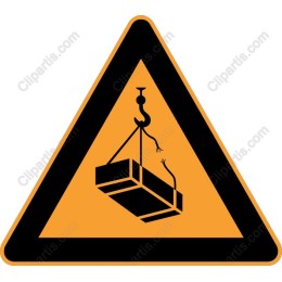 Crane Load Safety Warning Sign