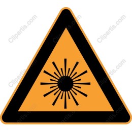Caution Radiation Warning Sign