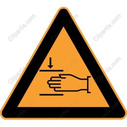 Caution Hand Safety Sign