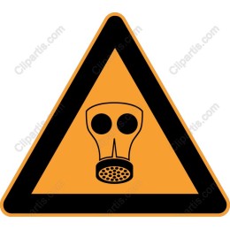Gas Mask Warning Sign