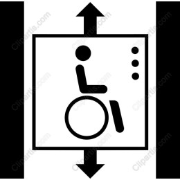 Wheelchair-Accessible Elevator Icon