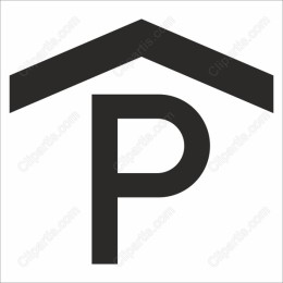 Modern Minimalist P with Roof