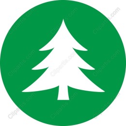 Minimalist Evergreen Tree