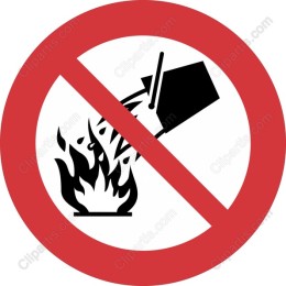 No Pouring Water on Flames Safety