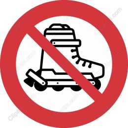 No Roller Skating Icon