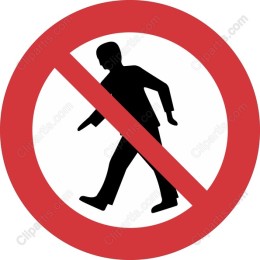 No Walking Icon