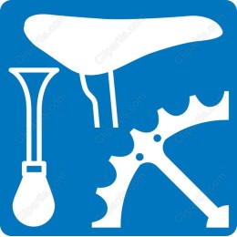 Bicycle Components Set: Seat, Horn, and Gear