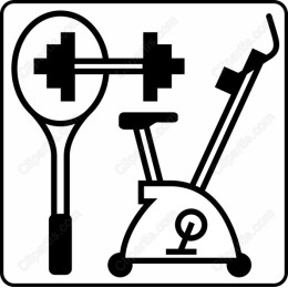 Dynamic Fitness: Tennis Racket & Stationary Bike