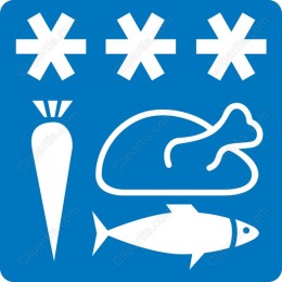Food Safety Icons - Carrot, Chicken & Fish