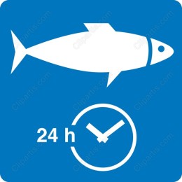 Stylish Fish & 24-Hour Clock