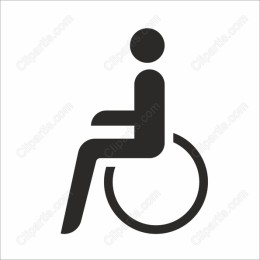 Minimalist Wheelchair Icon