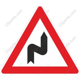 Curvy Road Warning Sign