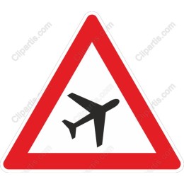 Warning Aircraft Sign