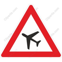 Airplane Warning Sign
