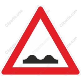 Road Hazard Sign - Bumpy Road Warning Sign